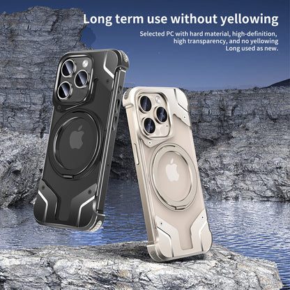 Magnetic Phone Case Metal Drop-resistant Protective Cover