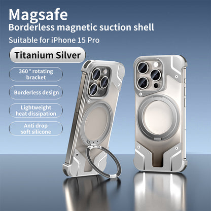 Magnetic Phone Case Metal Drop-resistant Protective Cover