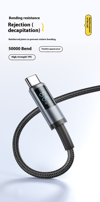 Fast Charge Data Cable Suitable For Charging Digital Display Data Line Type-c Charging Cable