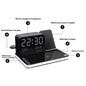 7-in-1 Multifunctional Wireless Charging Station Touch Night Light Week Temperature