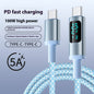 Digital Display Double Type-c Fast Charging Mobile Phone Data Cable