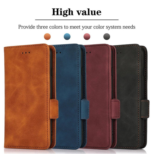 Flip Wallet Protective Leather Card Holder Phone Case